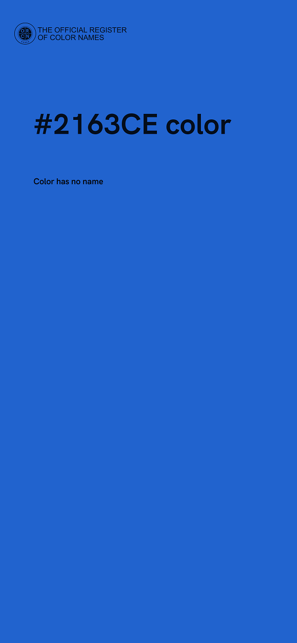 #2163CE color image