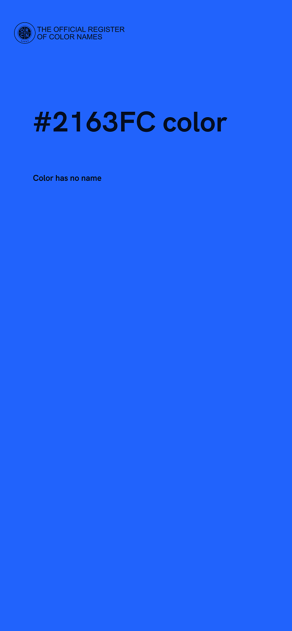 #2163FC color image