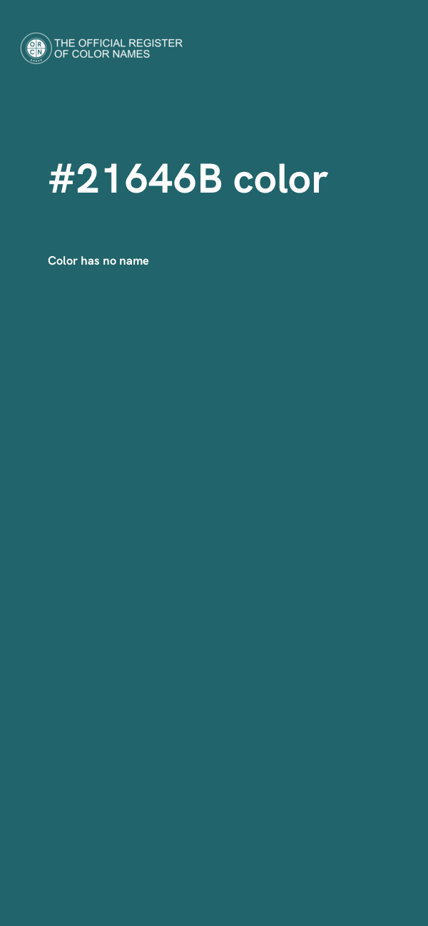 #21646B color image