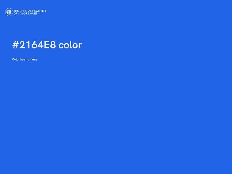 #2164E8 color image