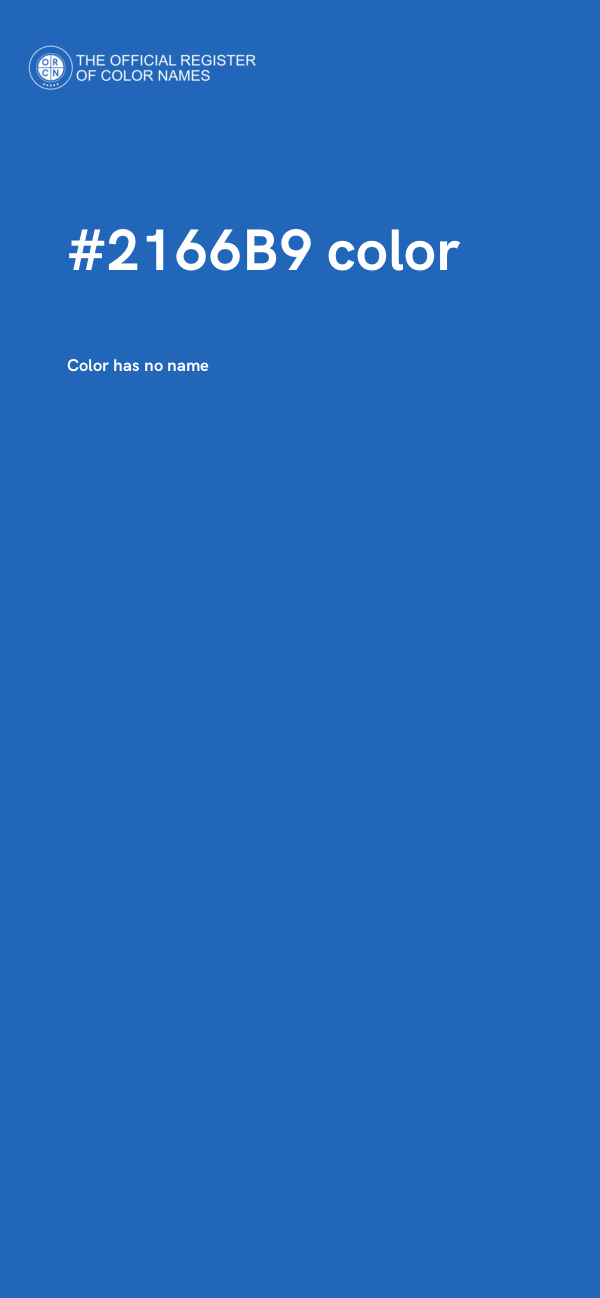 #2166B9 color image