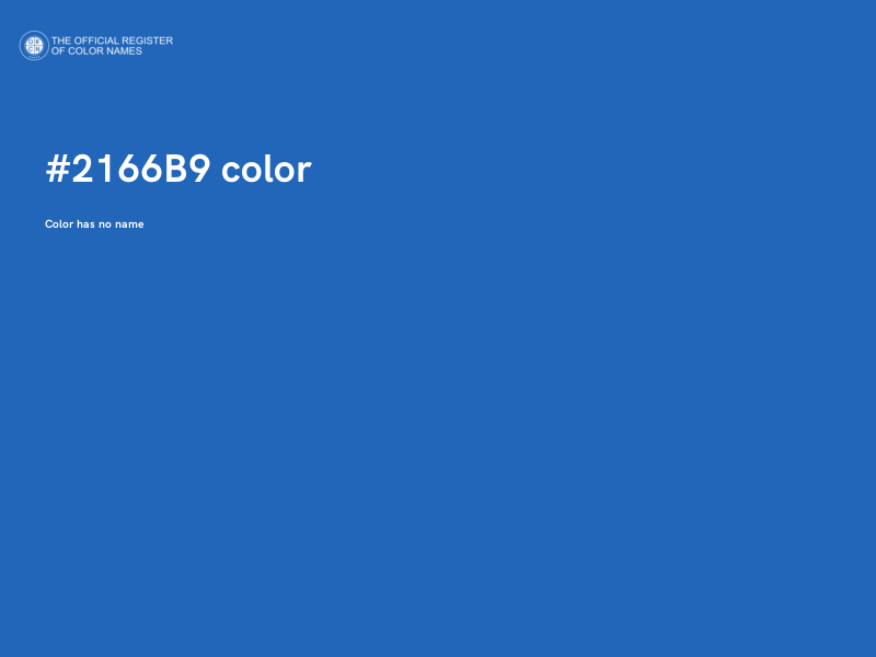 #2166B9 color image