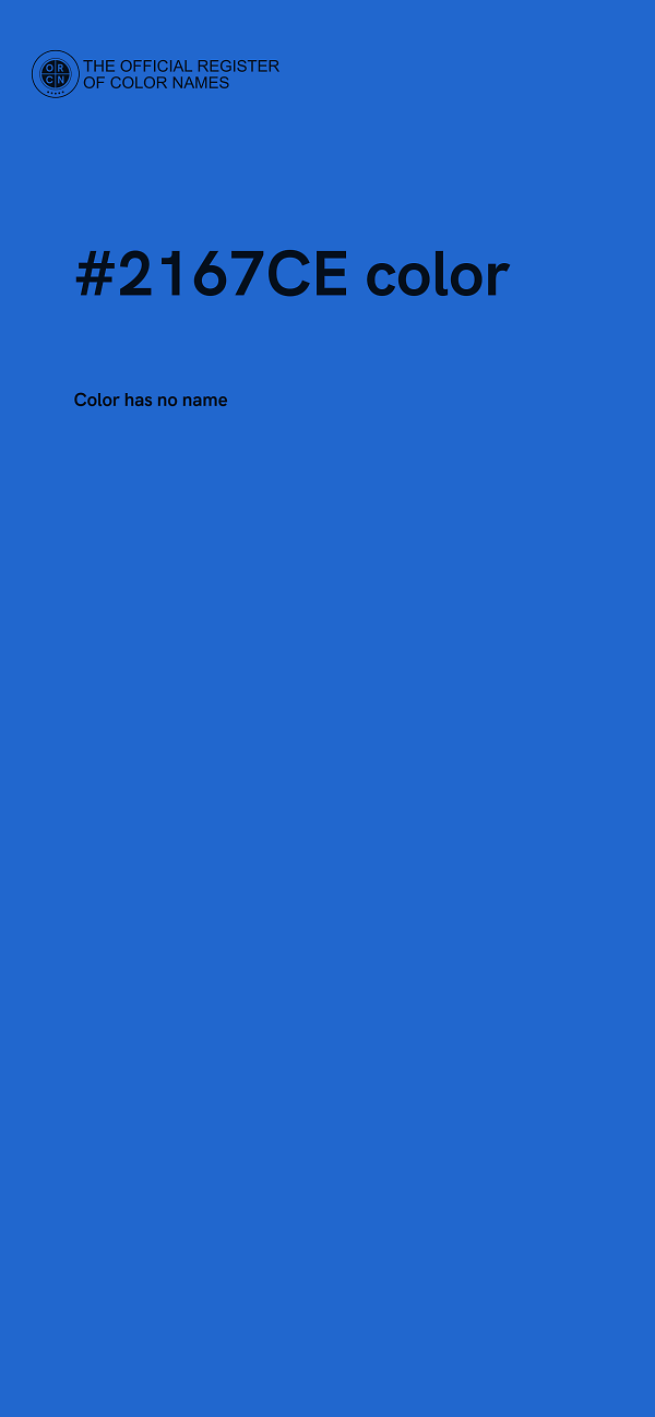 #2167CE color image
