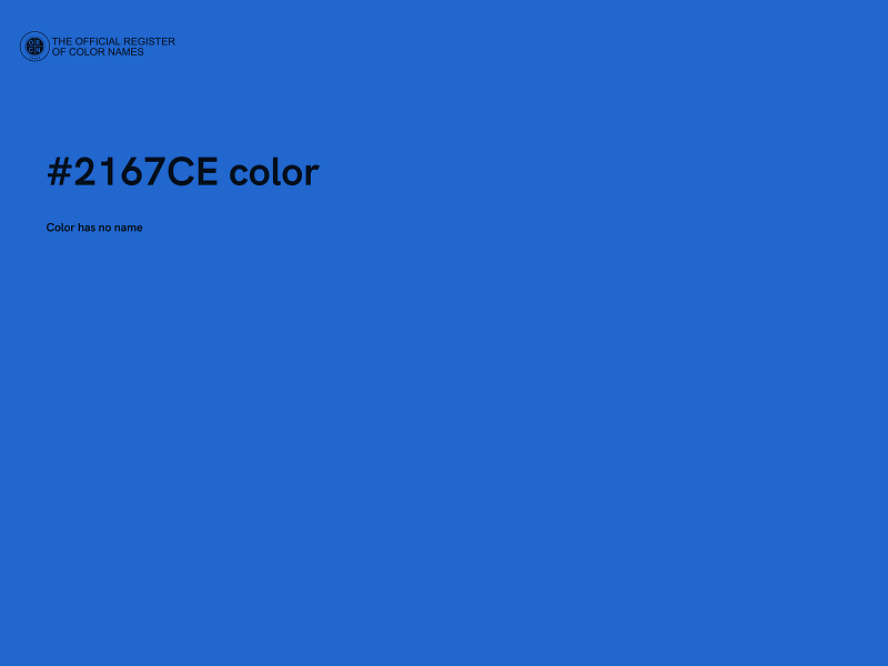 #2167CE color image
