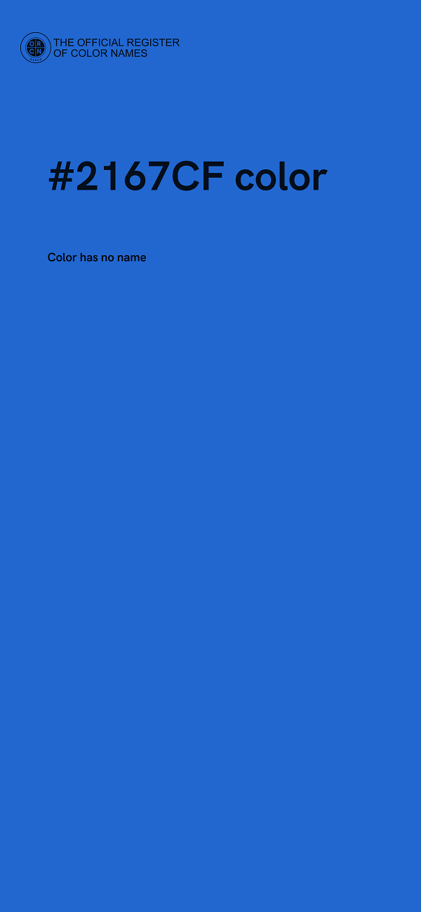 #2167CF color image
