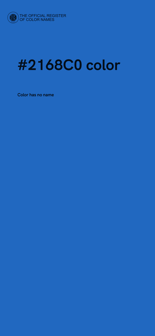 #2168C0 color image