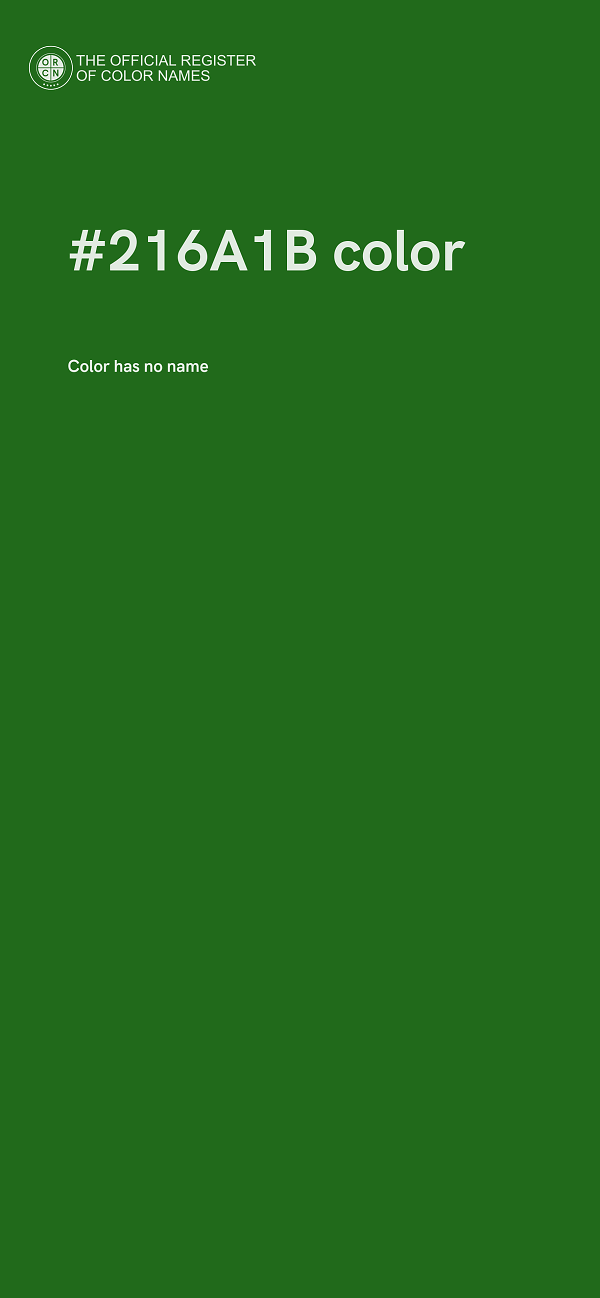 #216A1B color image