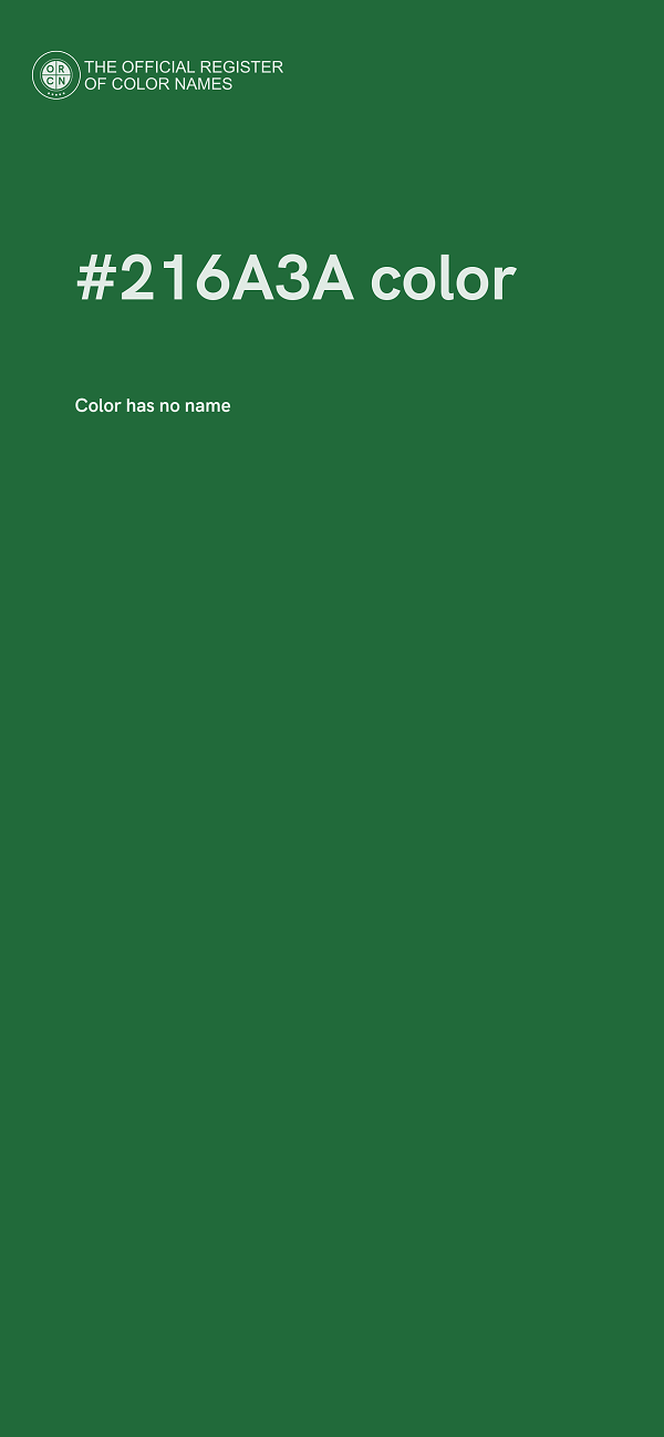 #216A3A color image