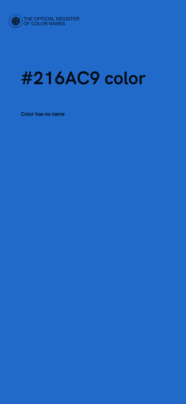 #216AC9 color image
