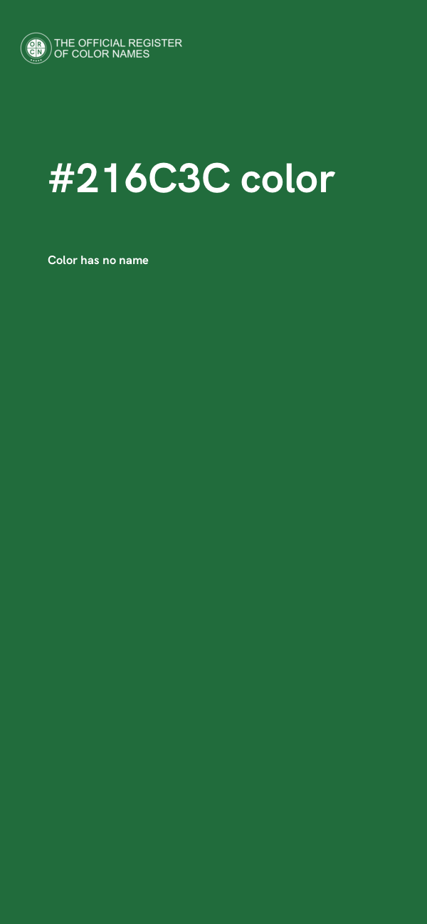 #216C3C color image