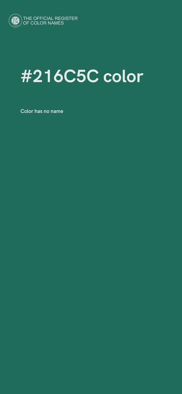 #216C5C color image