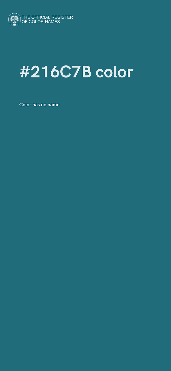 #216C7B color image