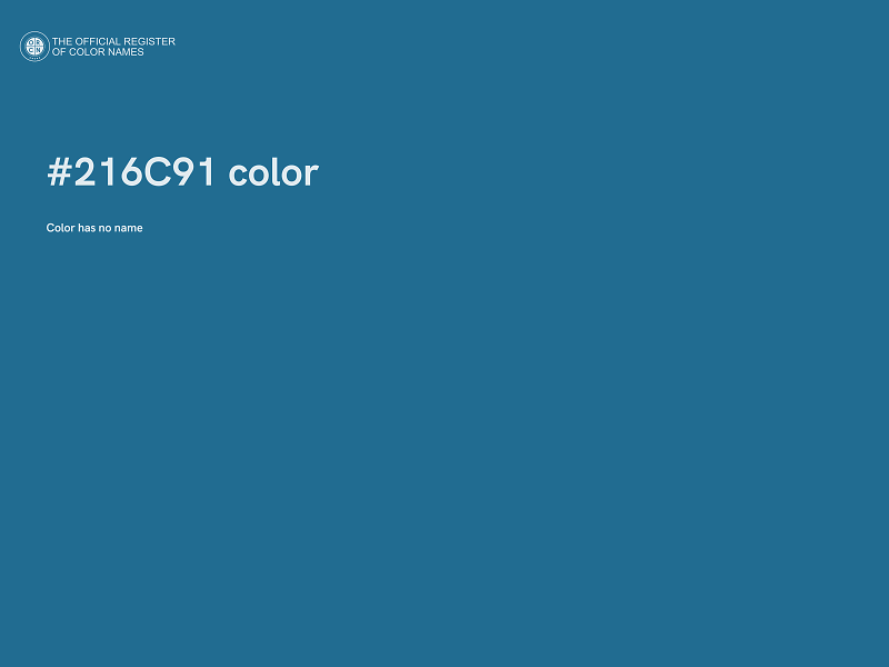 #216C91 color image