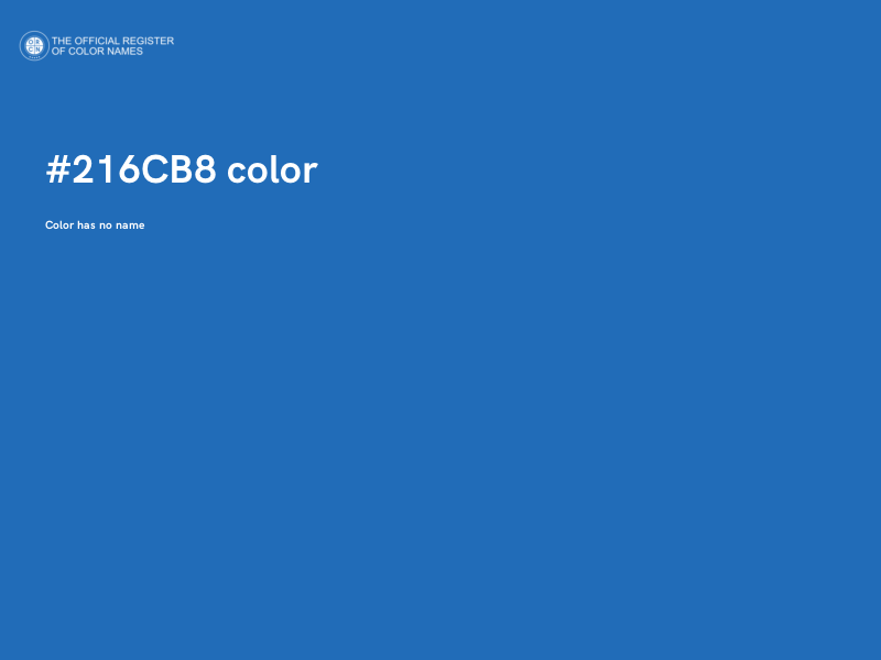 #216CB8 color image
