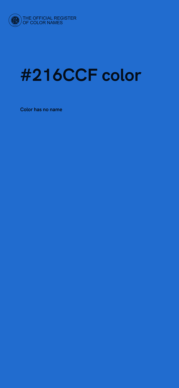 #216CCF color image