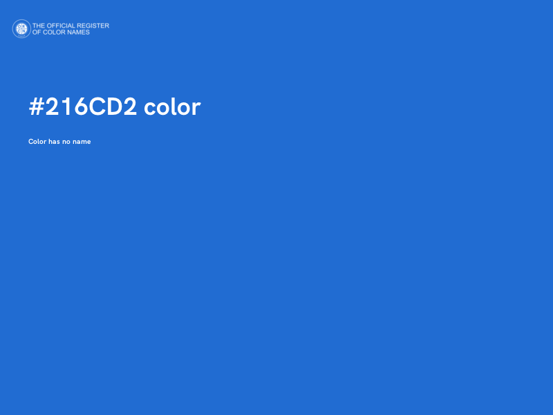 #216CD2 color image
