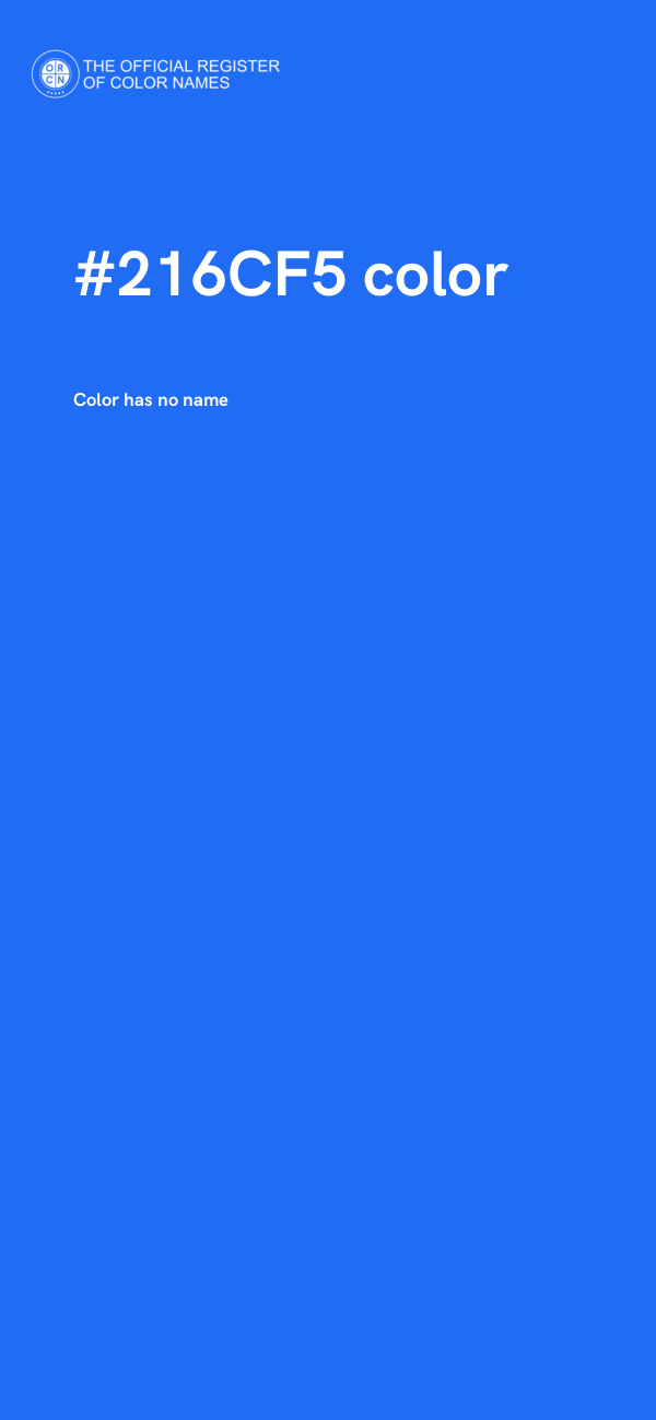 #216CF5 color image