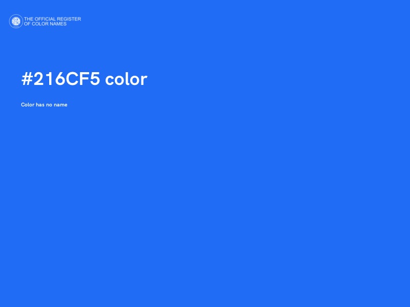 #216CF5 color image
