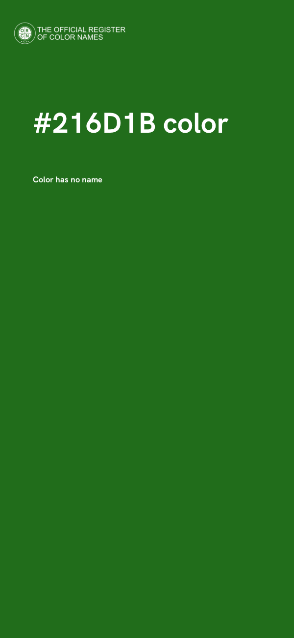 #216D1B color image