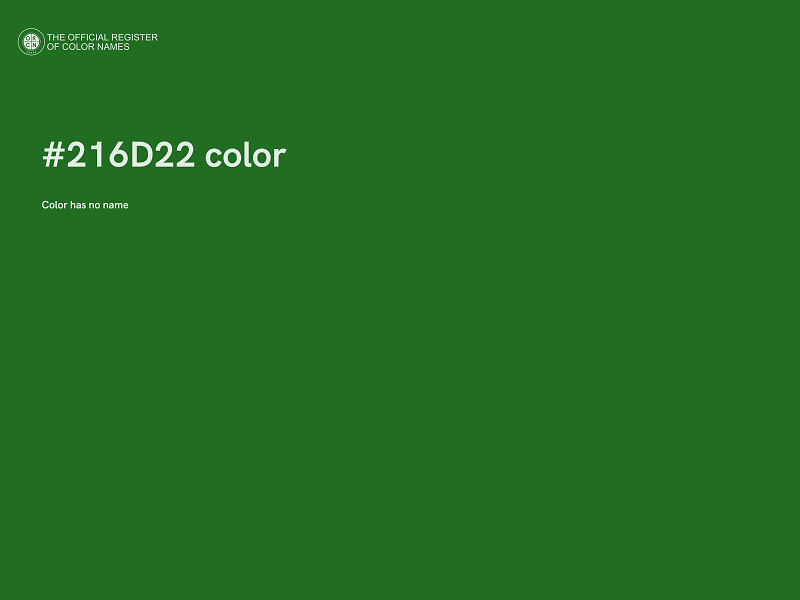 #216D22 color image