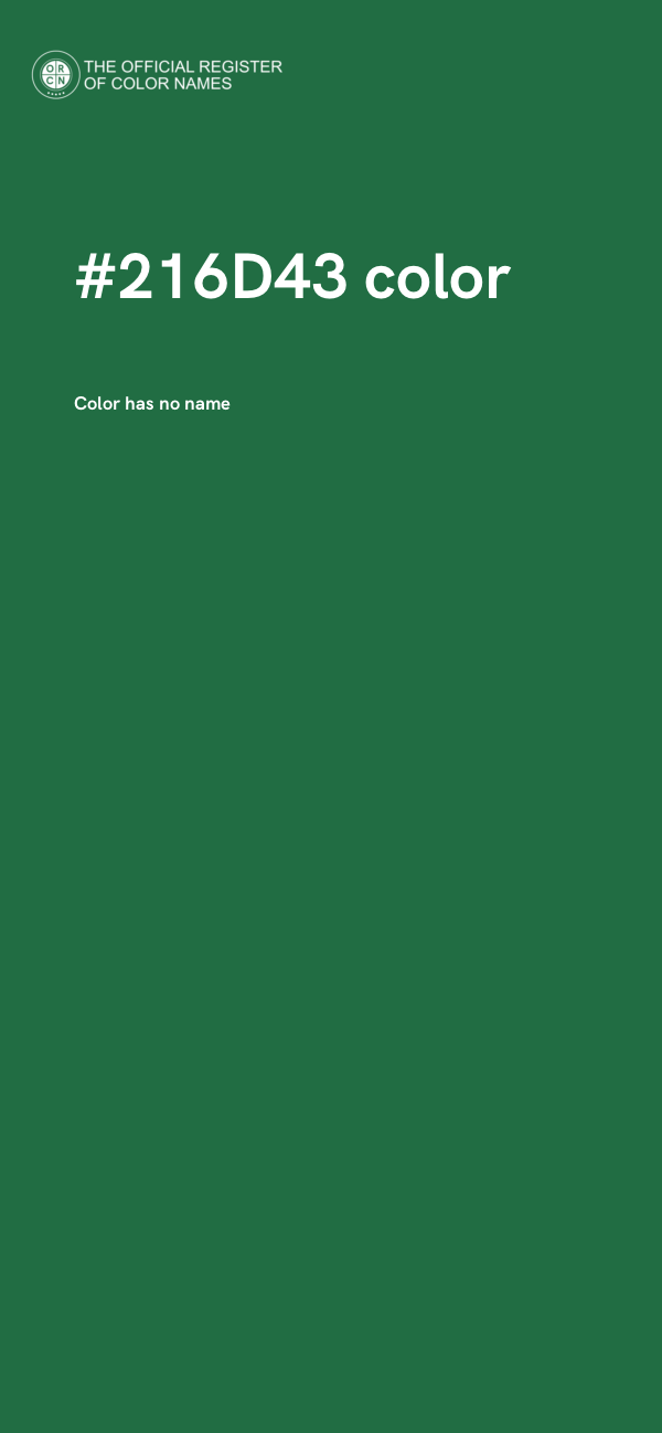 #216D43 color image