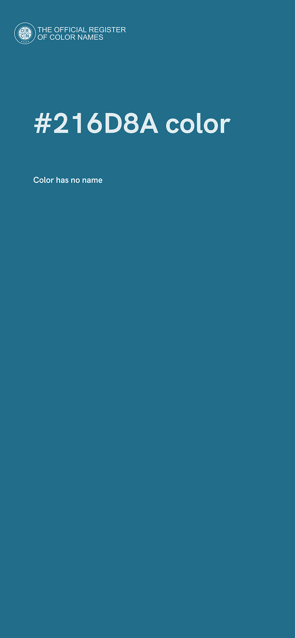 #216D8A color image