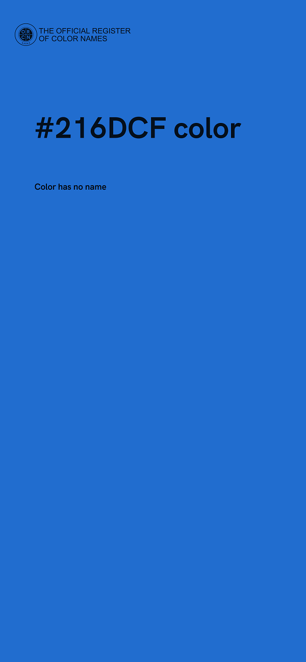 #216DCF color image