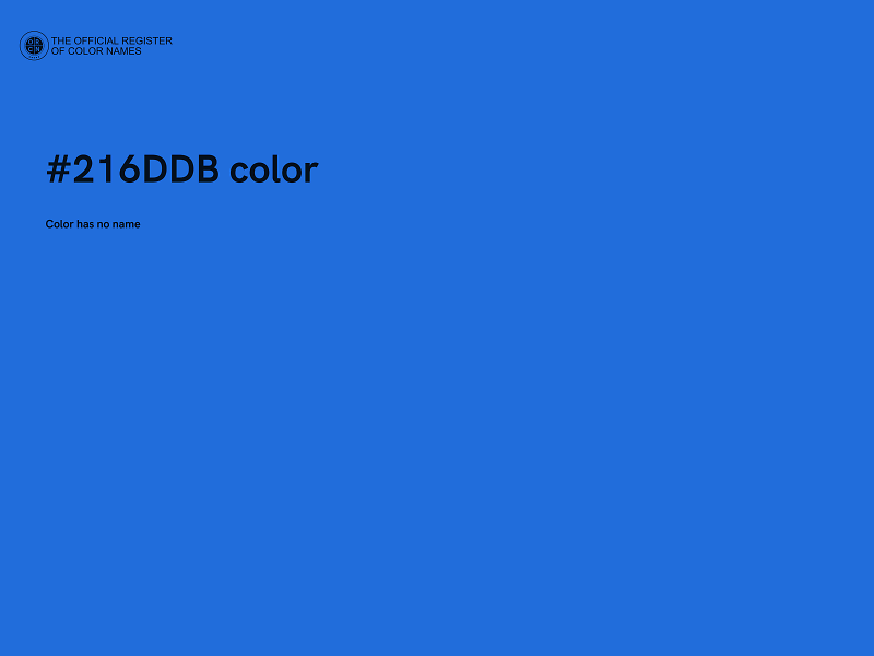 #216DDB color image