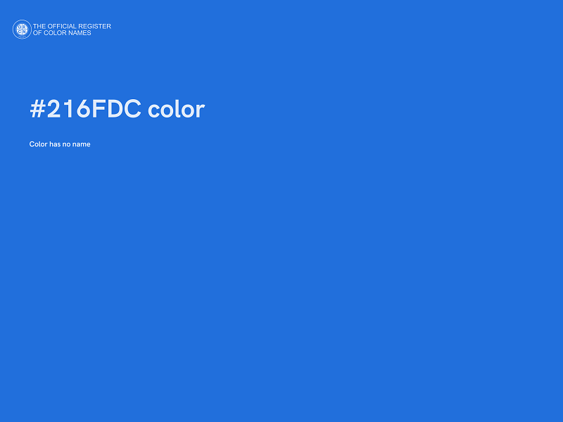 #216FDC color image
