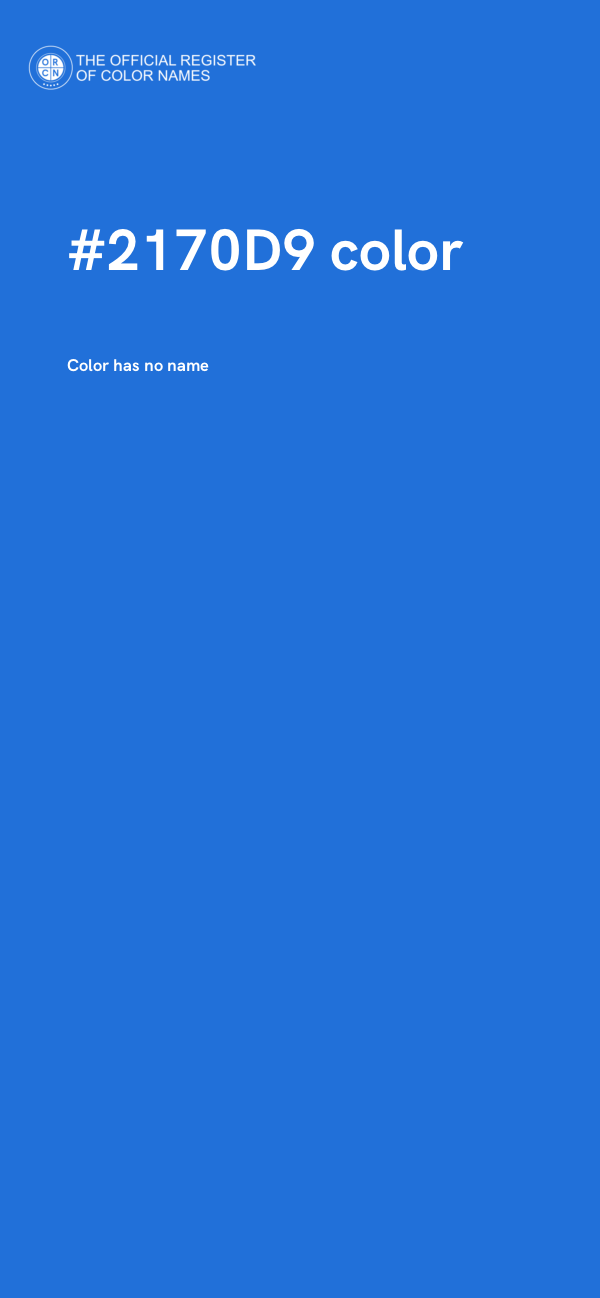 #2170D9 color image