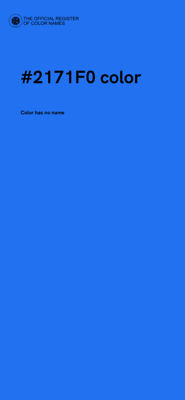 #2171F0 color image