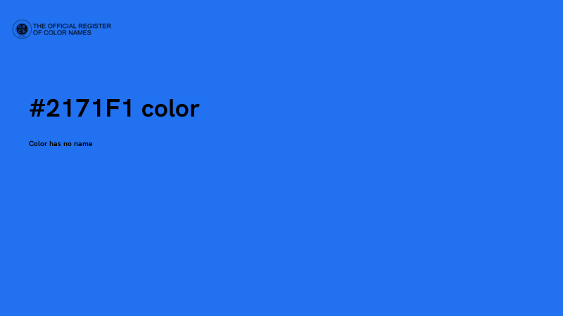#2171F1 color image