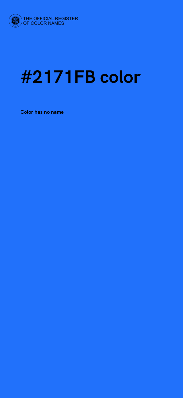 #2171FB color image