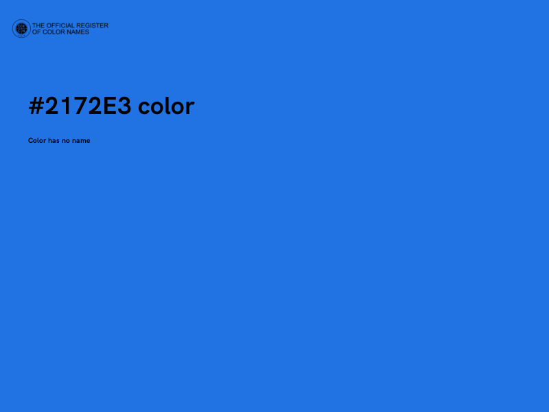 #2172E3 color image