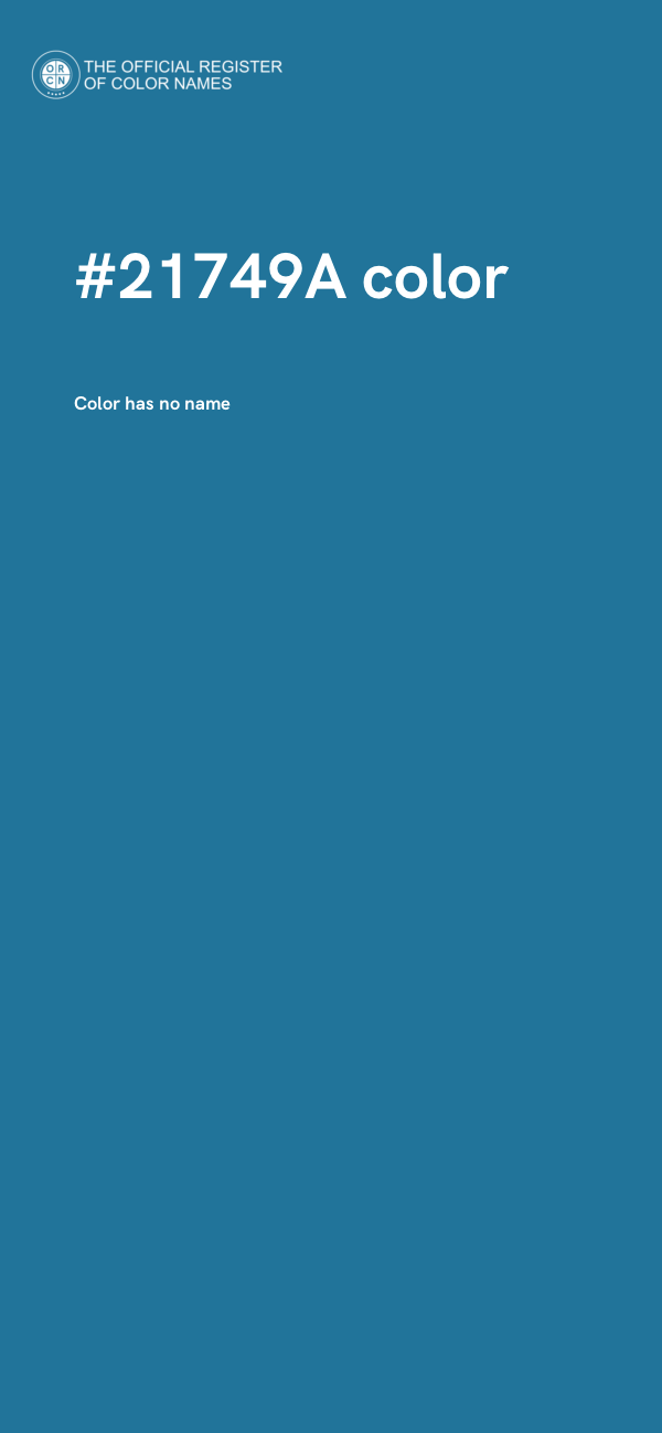 #21749A color image
