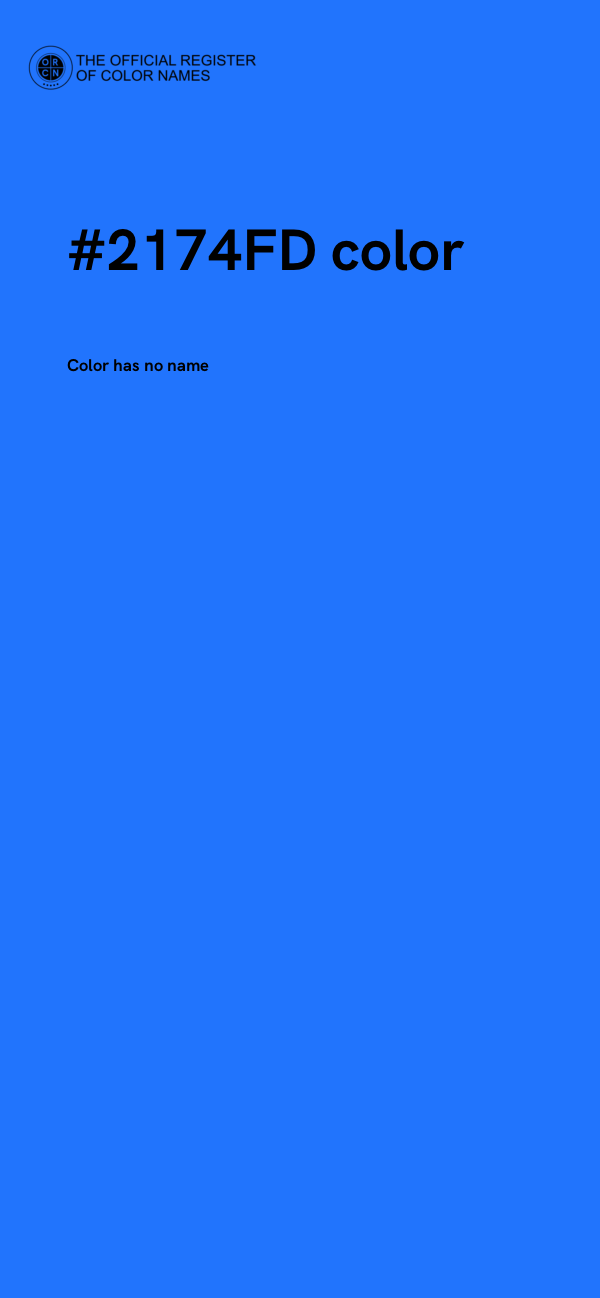 #2174FD color image