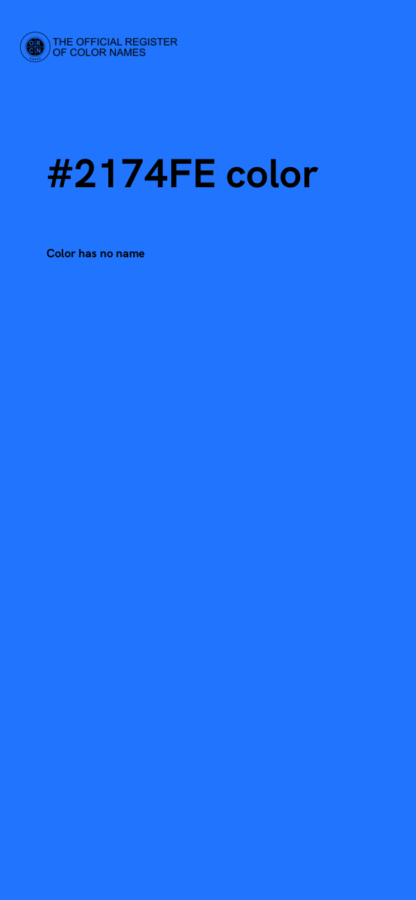 #2174FE color image