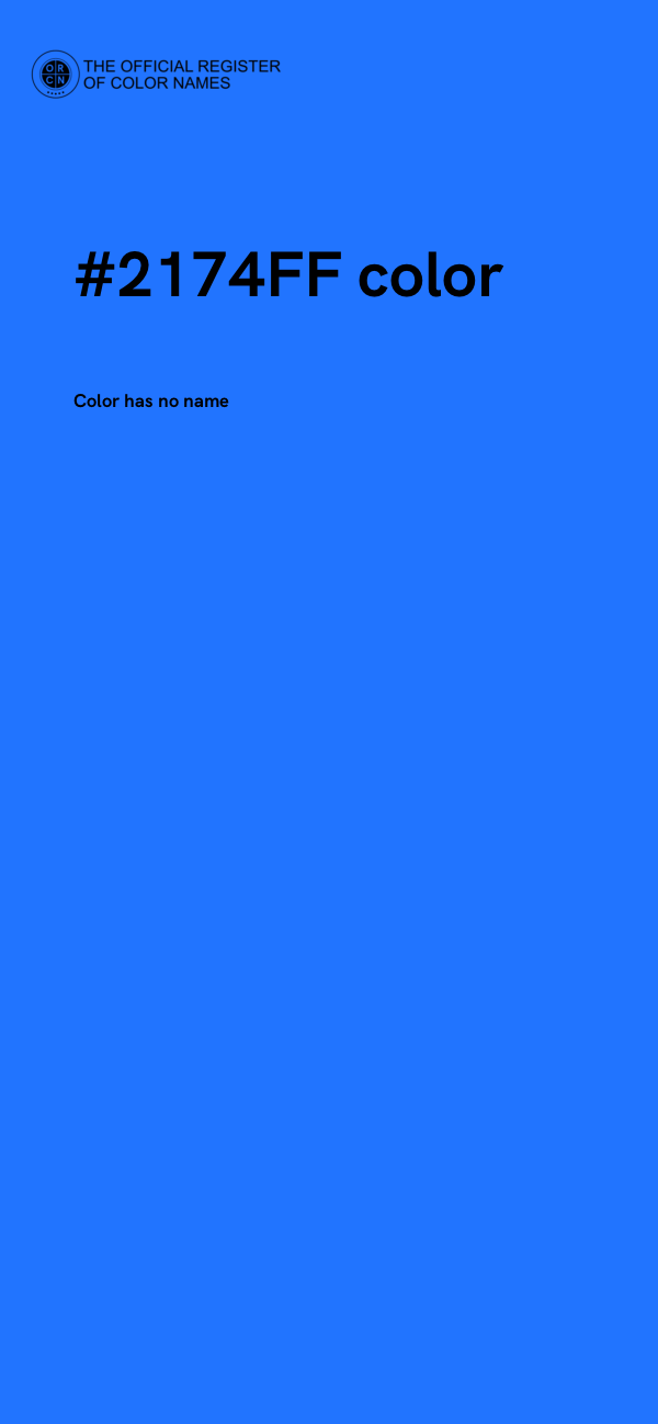 #2174FF color image