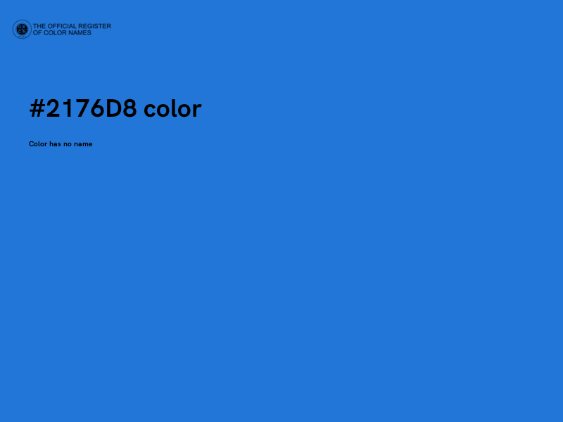 #2176D8 color image
