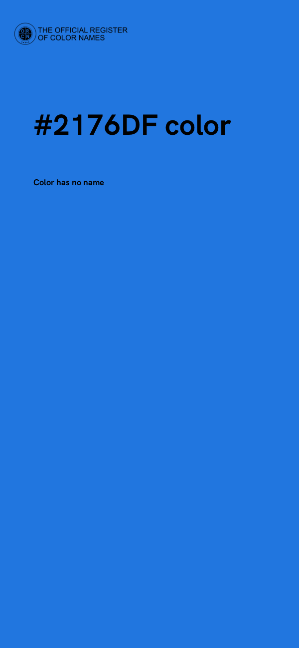 #2176DF color image