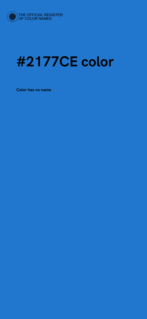 #2177CE color image