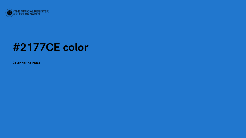 #2177CE color image