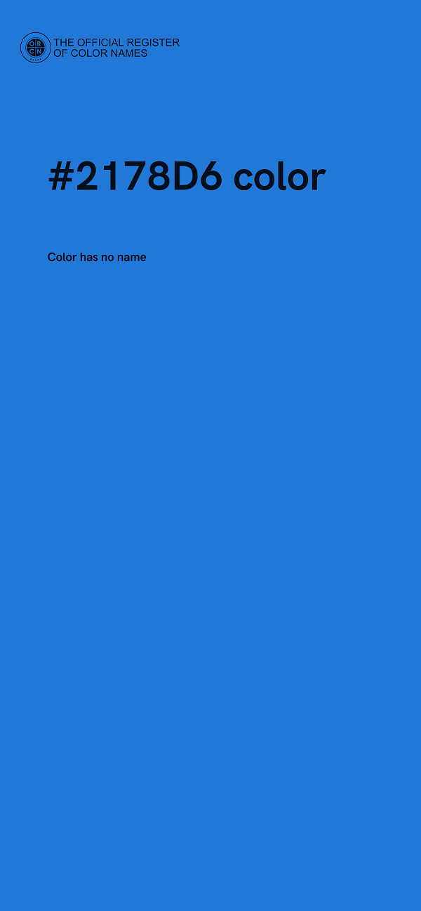 #2178D6 color image