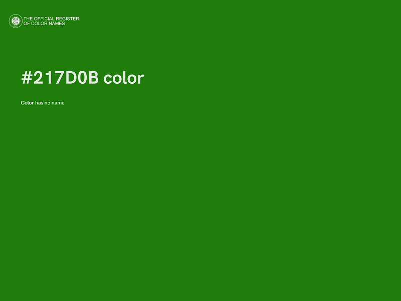 #217D0B color image