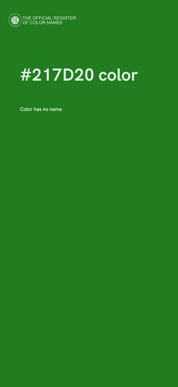 #217D20 color image