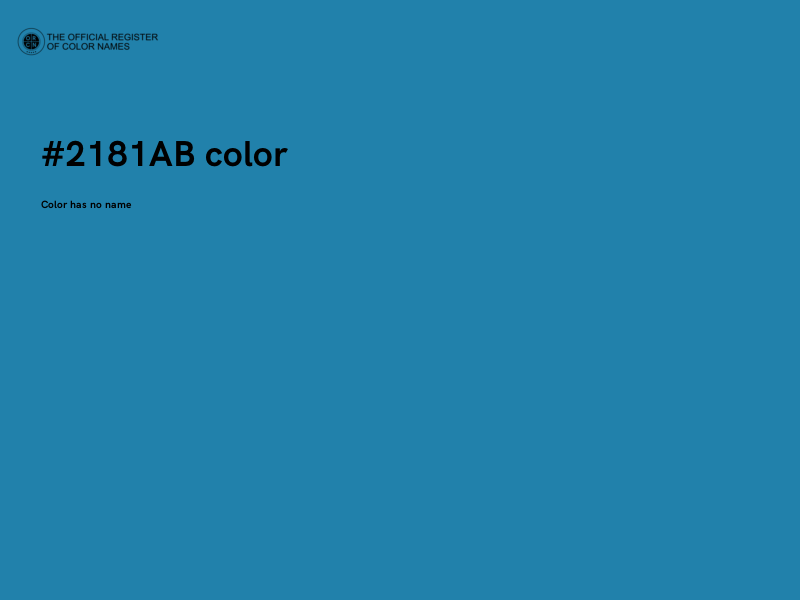 #2181AB color image
