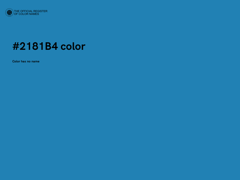 #2181B4 color image