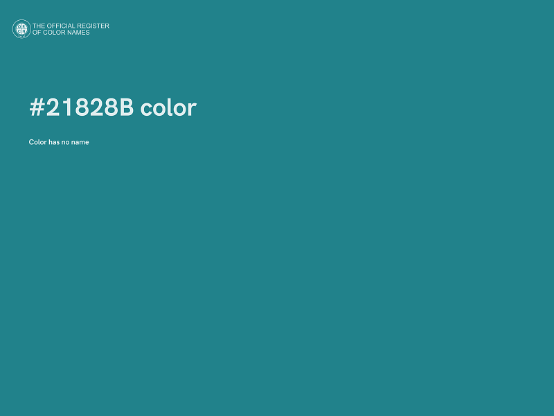 #21828B color image