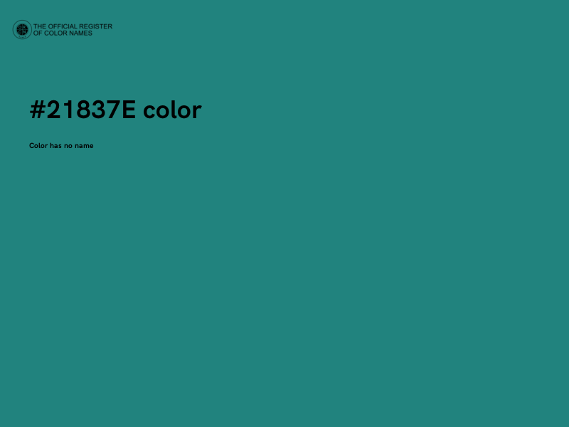 #21837E color image
