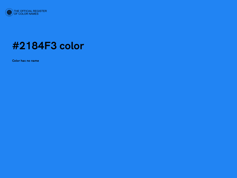 #2184F3 color image